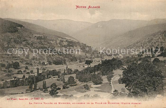 Munster Haut Rhin Elsass Fliegeraufnahme