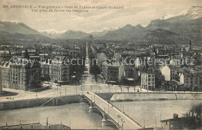 Grenoble Pont de France et Cours St. Andr