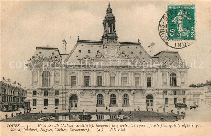 Tours Indre-et-Loire Hotel de Ville