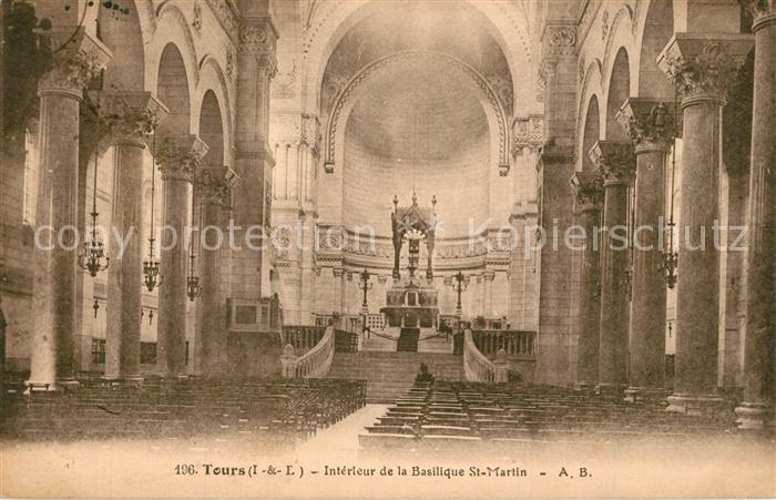 Tours Indre-et-Loire Basilique St. Martin Interieur