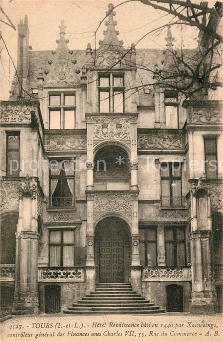 Tours Indre-et-Loire Hotel Renaissance bati