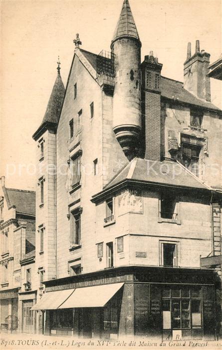 Tours Indre-et-Loire Logis Maison du Grand Prevest