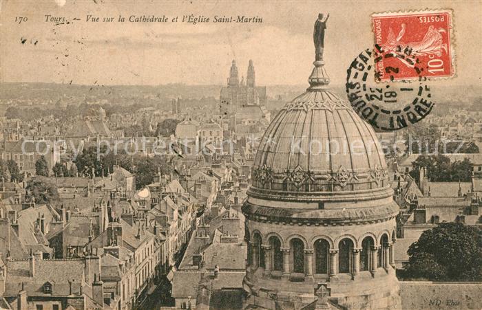 Tours Indre-et-Loire Cathedrale et Eglise Saint Martin