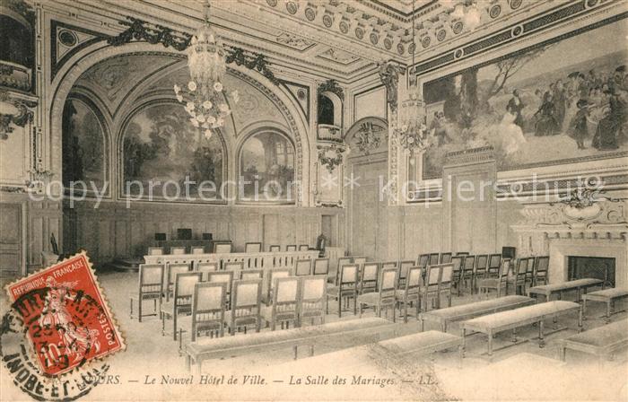 Tours Indre-et-Loire Hotel de Ville Salle des Mariages
