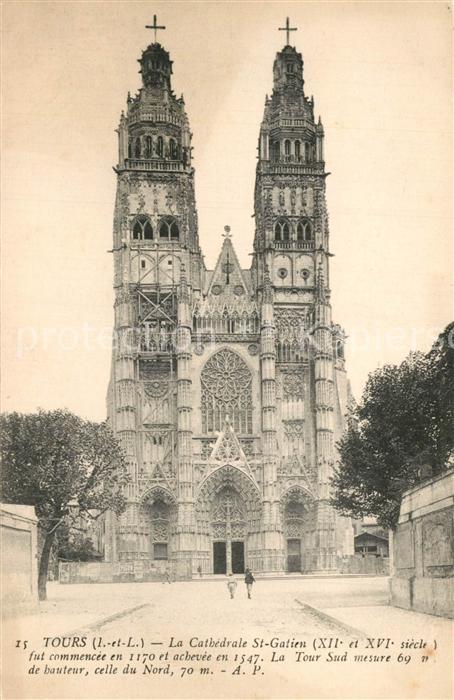 Tours Indre-et-Loire Cathedrale St. Gatien