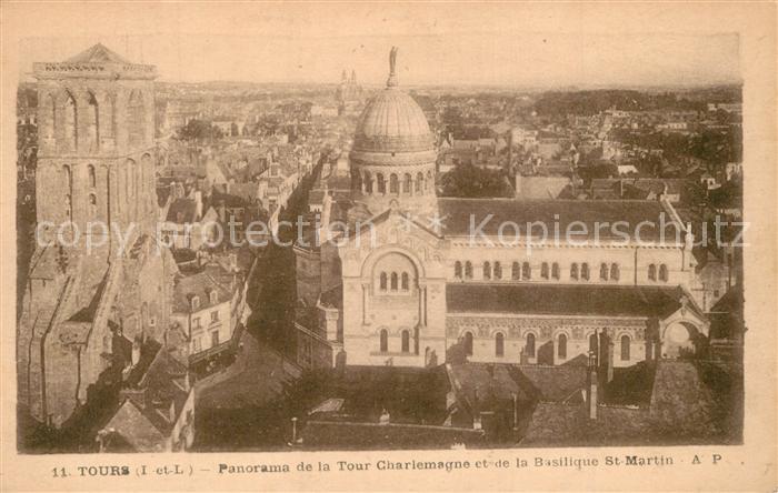 Tours Indre-et-Loire Tour Charlemagne et Basilique St. Martin