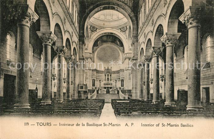Tours Indre-et-Loire Basilique St. Martin interieur