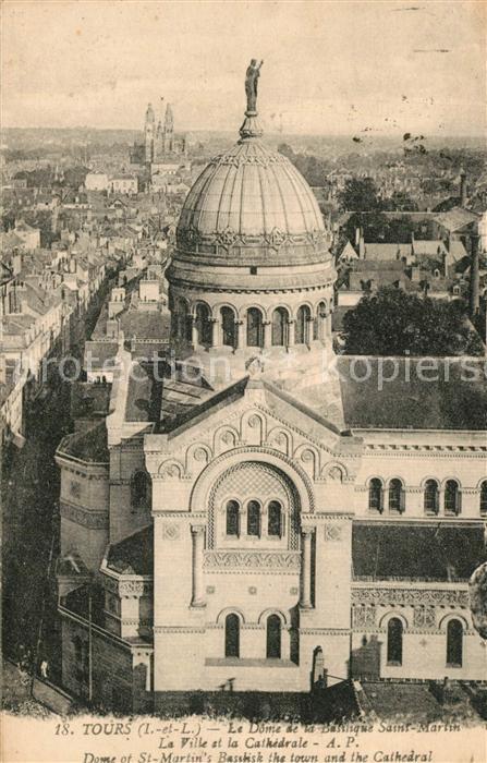 Tours Indre-et-Loire Dome de la Basilique Saint Martin