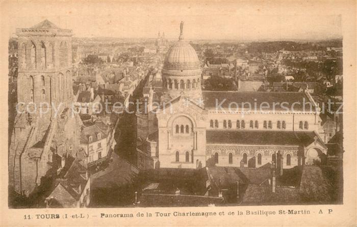 Tours Indre-et-Loire Tour Charlemagne et Basilique St. Martin
