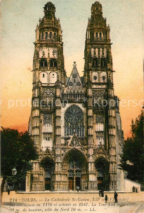 Tours Indre-et-Loire Cathedrale St. Gatien