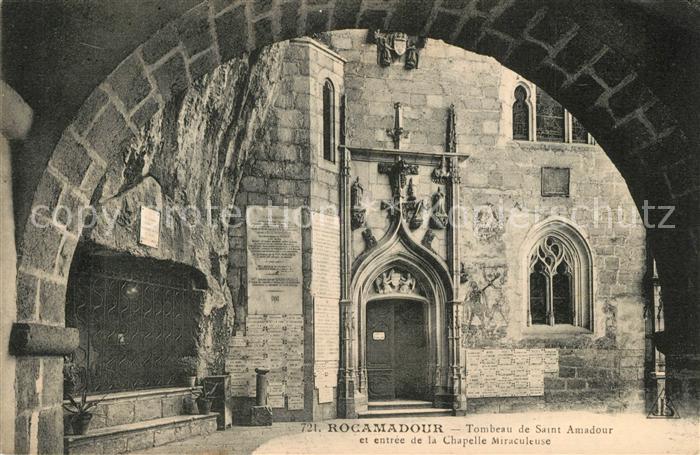 Rocamadour Tombeau de Saitn Amadour