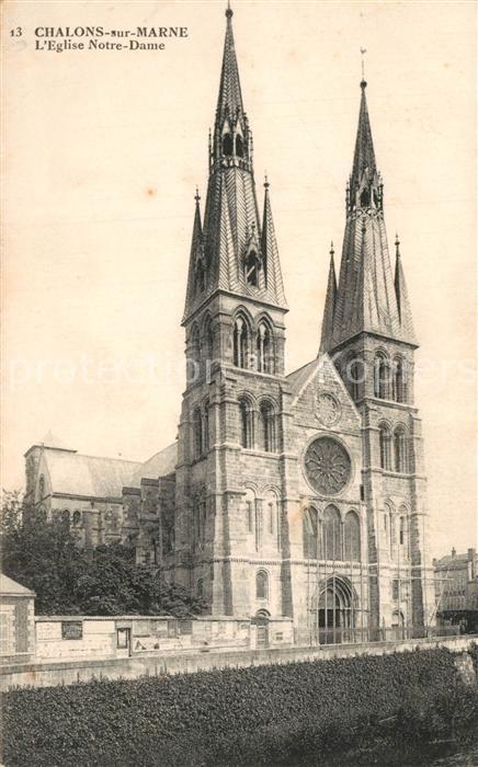 Chalons-en-Champagne Marne Eglise Notre Dame