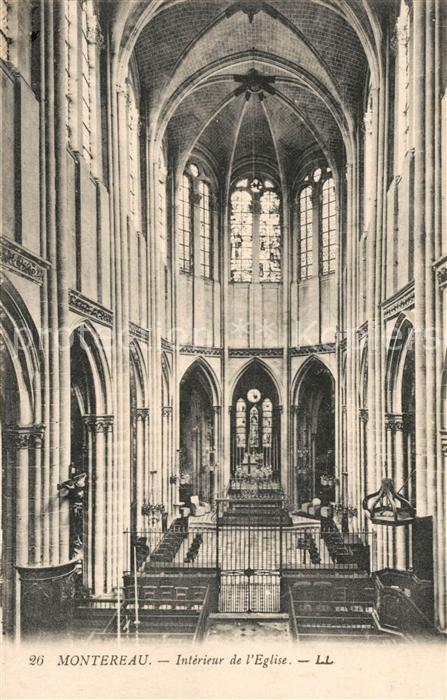 Montereau Loiret Eglise interieur