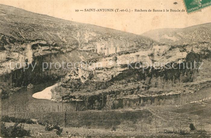 Saint-Antonin Gers Rochers de Bonne a la Boucle