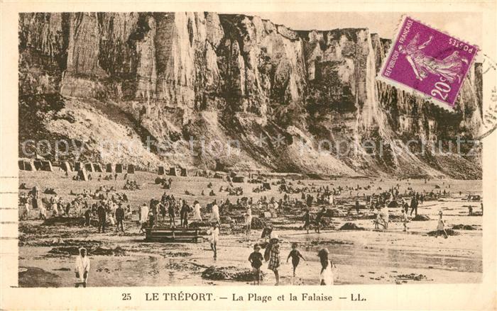 Le Treport Plage et La Falaise