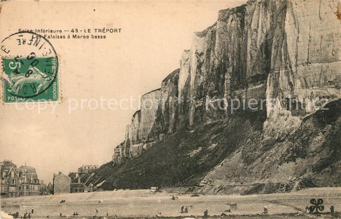 Le Treport Les Falises a Mar?e basse