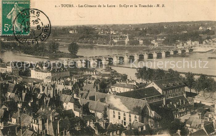 Tours Indre-et-Loire Les Coteaux de la Loire St. Cyr et la T