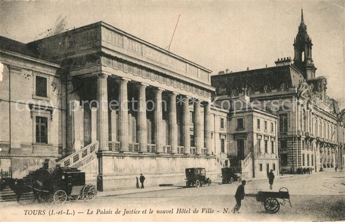 Tours Indre-et-Loire Palais de Justice et le nouvel Hotel de Ville
