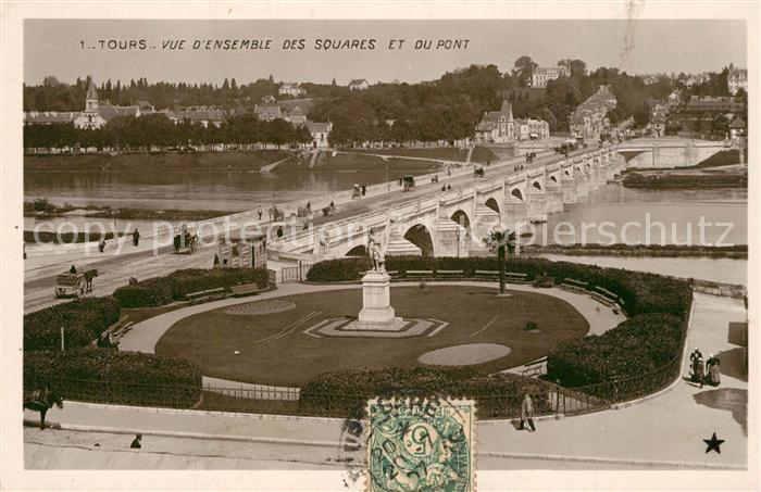 Tours Indre-et-Loire Squares et du Pont