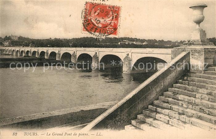 Tours Indre-et-Loire Grand Pont de pierre