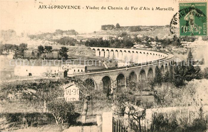 Aix-en-Provence Viaduc du Chemin de Fer d Aix a Marseille