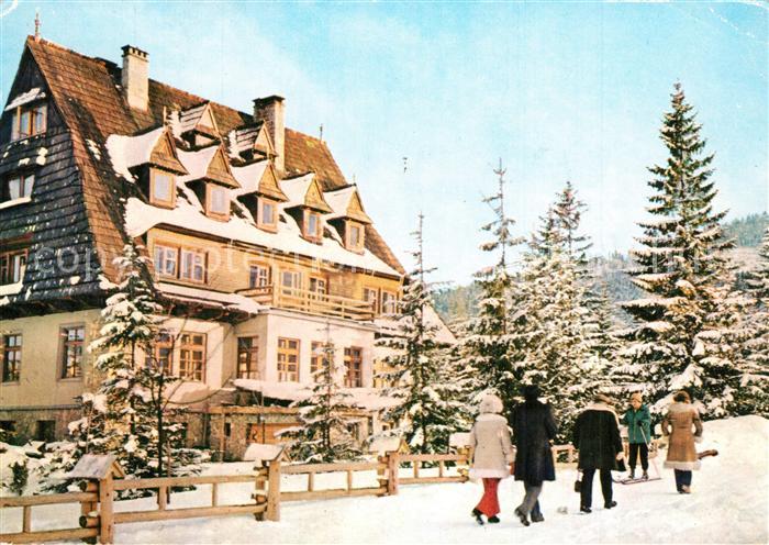 Zakopane Na spacerze Spaziergang im Winter Berghotel