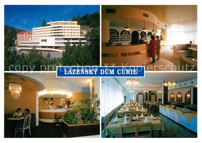 Jachymov Lazensky dum Curie Hotel Rezeption Restaurant