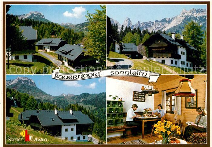 Sonnleitn Hermagor Teilansichten Bergdorf Gasthaus Restaurant Karnische Alpen