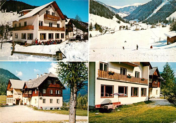 Innerkrems Kremsbruecke Gasthof Raufner Wintersport Alpenpanorama