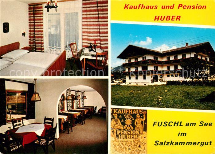 Fuschl See Salzkammergut Kaufhaus und Pension Huber Zimmer Gaststube