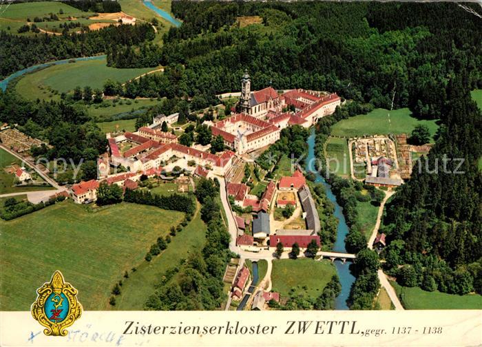 Zwettl-Niederoesterreich Zisterzienserkloster Zwettl Fliegeraufnahme