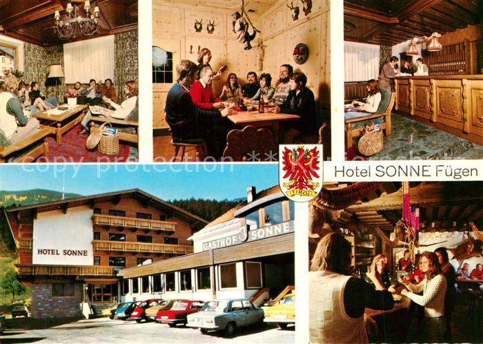 Fuegen Hotel Sonne Gastraeume Rezeption Bar
