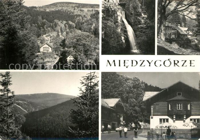 Miedzygorze Widok ogolny na Snieznik Klodzki Wodosped Wilczki Schronisko PTTK Ma