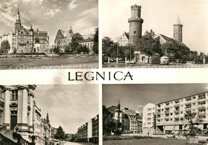 Legnica Plac Slowianski Rynck Zamek Fragment srodmiescia
