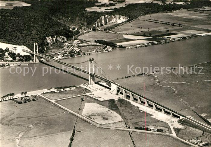 Tancarville Pont vue aérienne