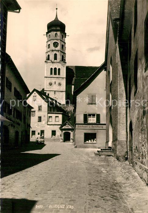 Bludenz Vorarlberg Motiv mit Kirche