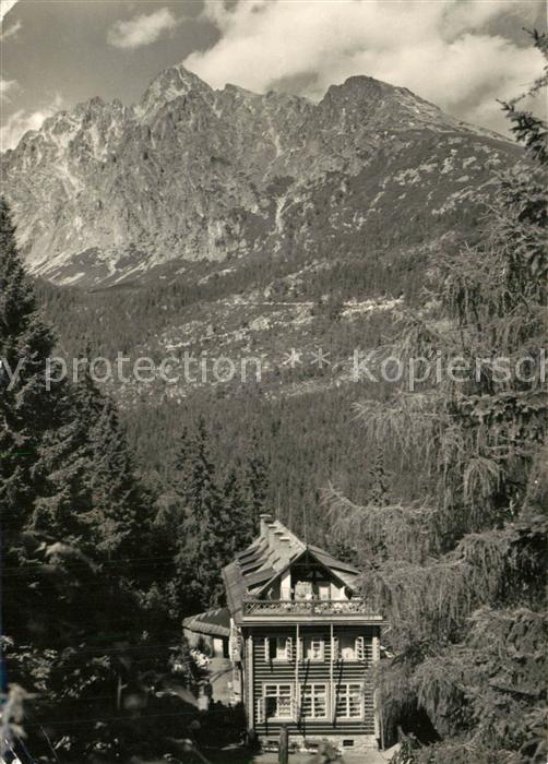 Vysoke Tatry Bilikova chata pod Hrebienkom Bergbaude Hohe Tatra