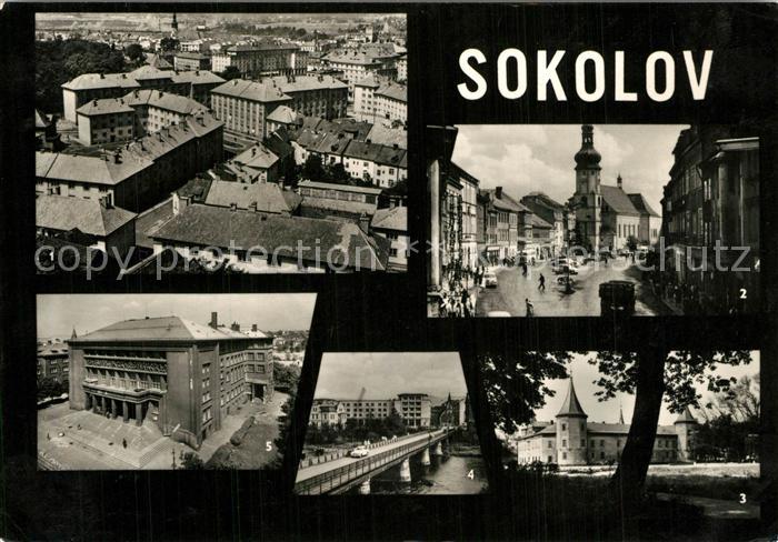 Sokolov Cast Mesta Namesti 9. kvetna Zamek Muzeum Most Hornicky dum
