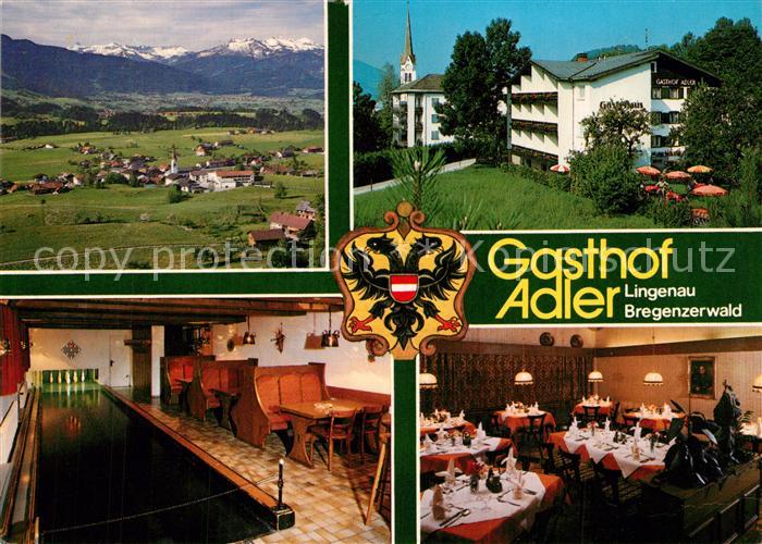 Lingenau Vorarlberg Gasthof Pension Adler Restaurant Kegelbahn Alpenpanorama Wap
