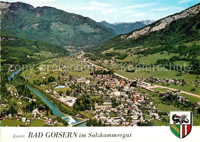 Bad Goisern Salzkammergut Kurort Alpenpanorama Fliegeraufnahme