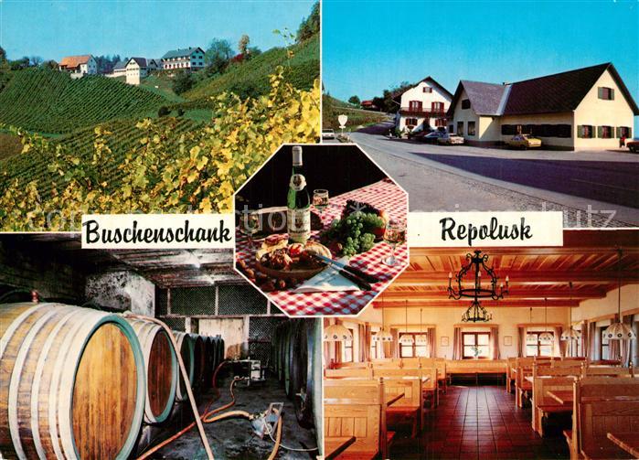Leutschach Weingut Buschenschank Repolusk Weinkeller Fass Reben