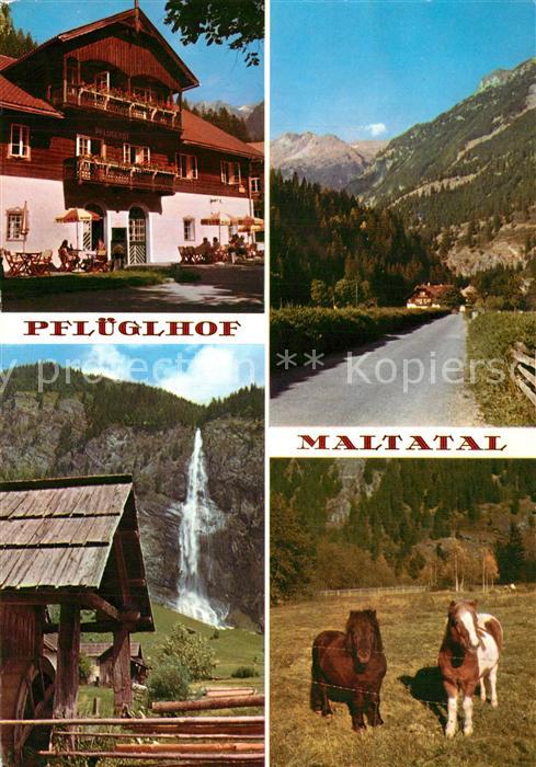 Maltatal Kaernten Alpenhotel Pflueglhof Wasserfall Landschaftspanorama Alpen Pon