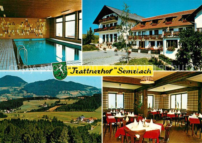 Semriach Hotel Restaurant Trattnerhof Hallenbad Landschaftspanorama
