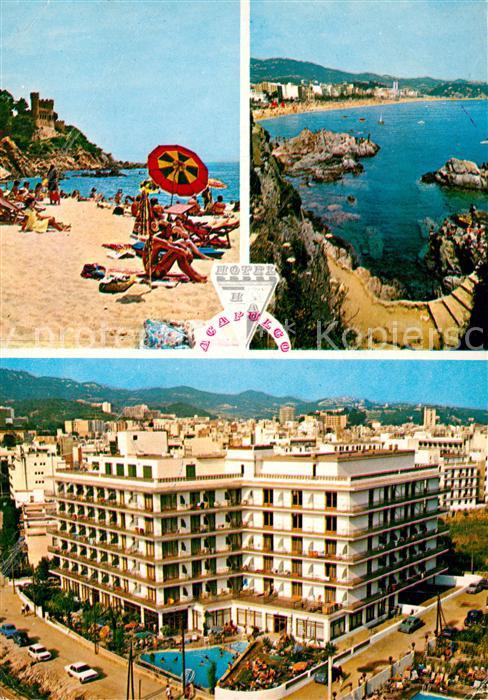Lloret de Mar Hotel Acapulco Strand Kuestenpanorama