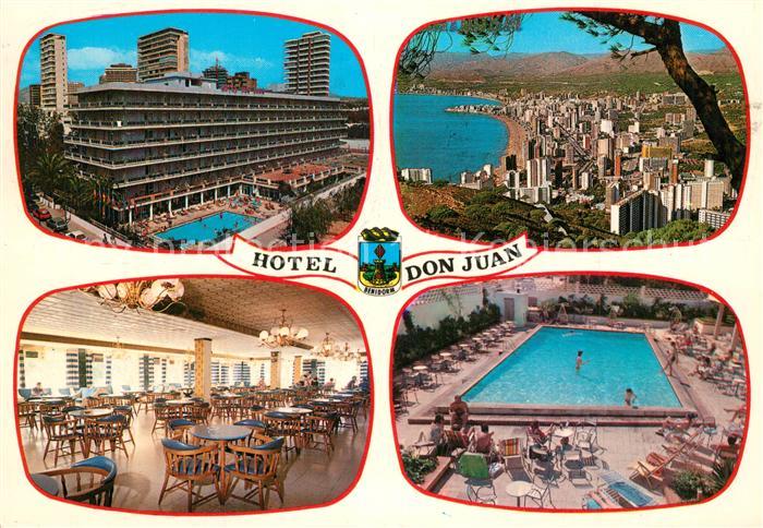 Benidorm Hotel Don Juan Restaurant Swimming Pool Stadtpanorama