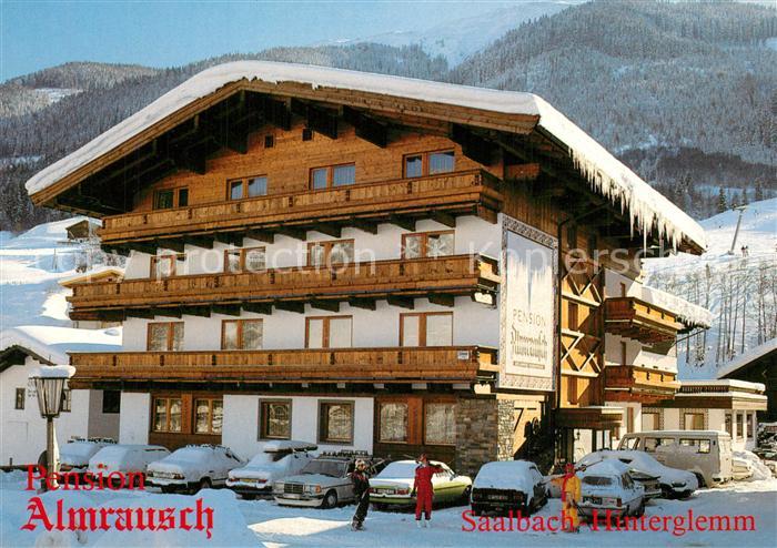 Saalbach-Hinterglemm Pension Almrausch Wintersportplatz Alpen