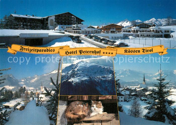 Koessen Tirol Freizeitparadies Hotel Peternhof Winterimpressionen Alpenpanorama