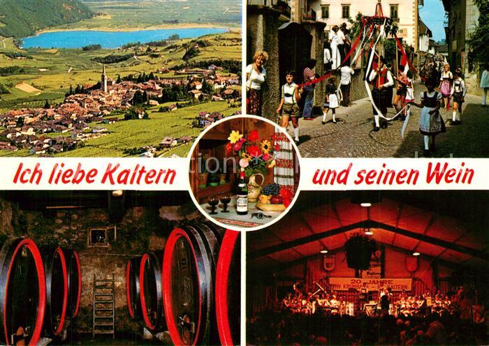 Kaltern Weinstrasse Tirol Gesamtansicht Weinkeller Weinlokal Festsaal Festumzug