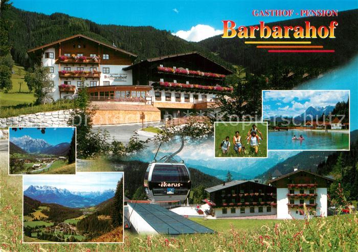 Werfenweng Gasthof Pension Barbarahof Bergbahn Landschaftspanorama Alpen