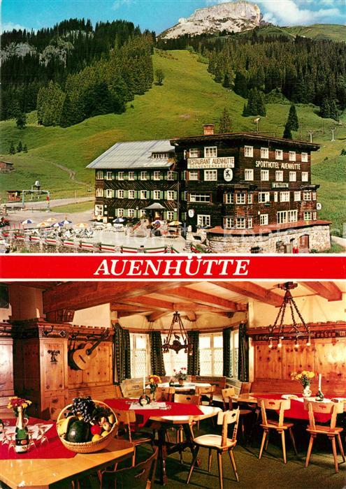 Hirschegg Kleinwalsertal Vorarlberg Berggasthof Auenhuette Schi- und Wandergebie